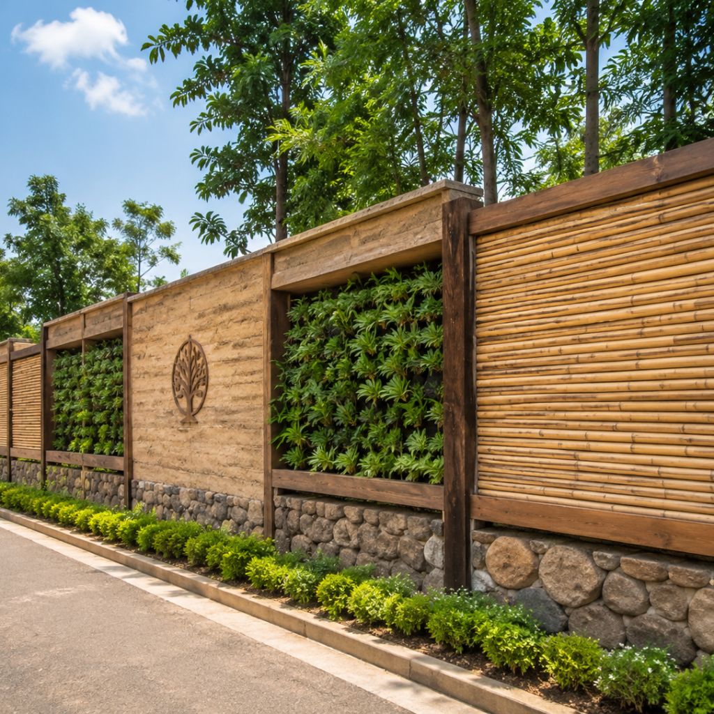 Eco Friendly Compound Wall