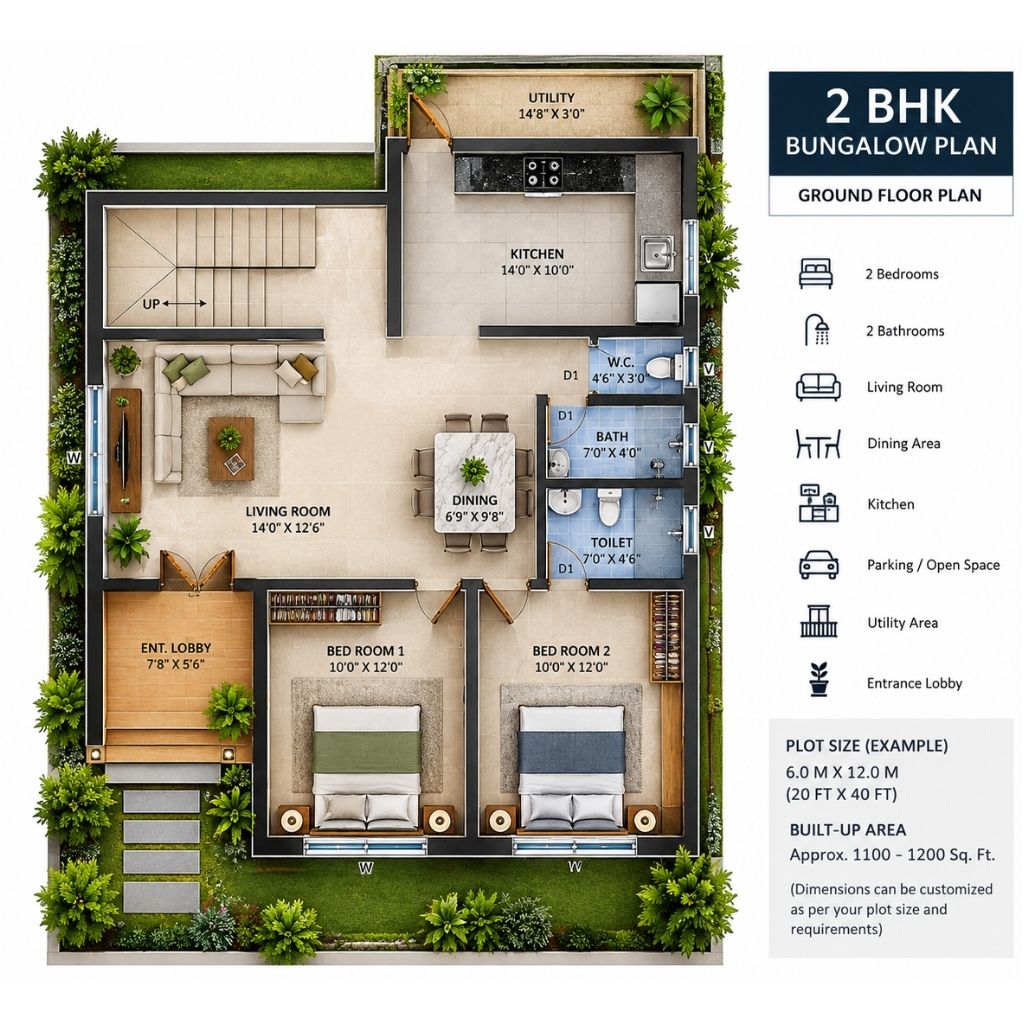 2 BHK Bungalow Construction